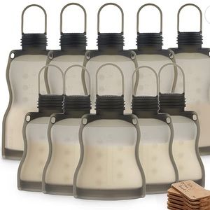 Haakaa Silicone Breastmilk Storage Bags Combo 9oz (5 Count)+ 4.4oz (5 count)